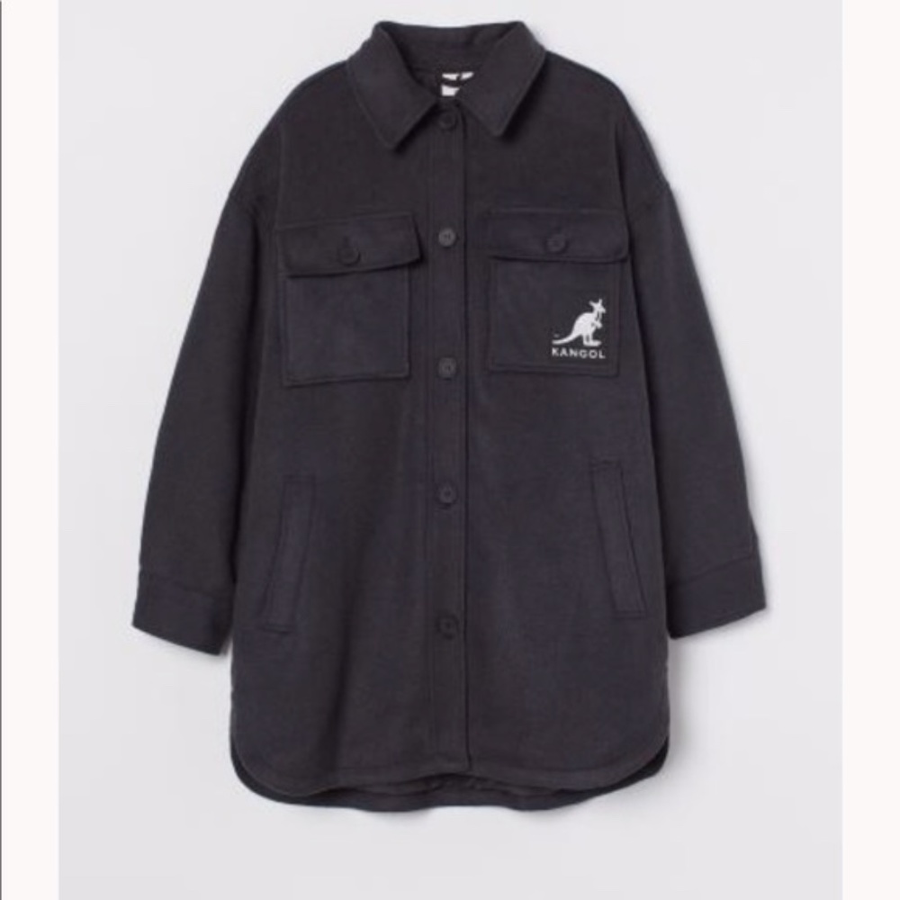 KANGOL x H&M Blogger Favorite Trendy Shacket L - Picture 9 of 12